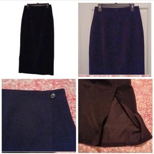 - pencil skirt with a slit on the side